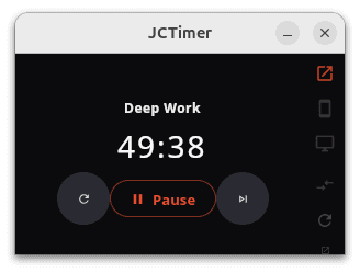 JCTimer Desktop mini widget